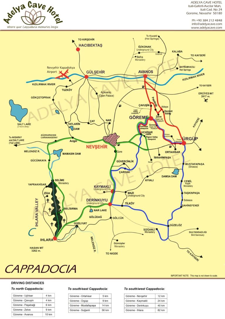 каппадокия на карте турции